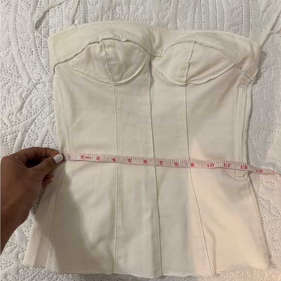 Dolce & Gabbana Cream Strapless Top - Picture 5 of 10